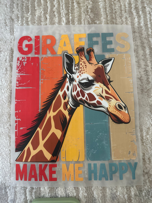 Giraffes make me happy ￼