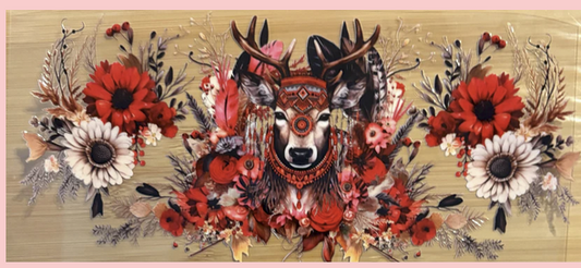 Deer With Flowers