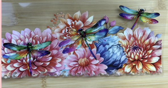 Dragonfly and Flowers 2