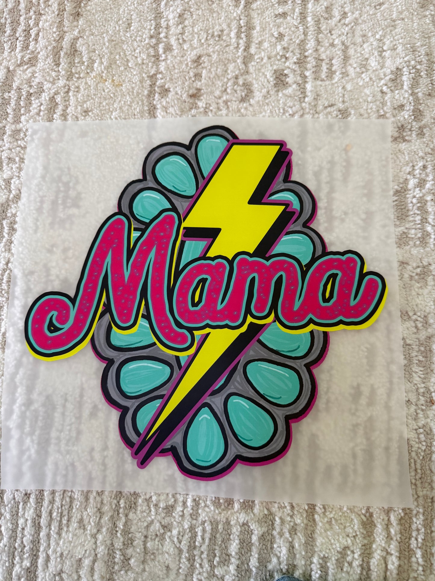 Mama with lightning