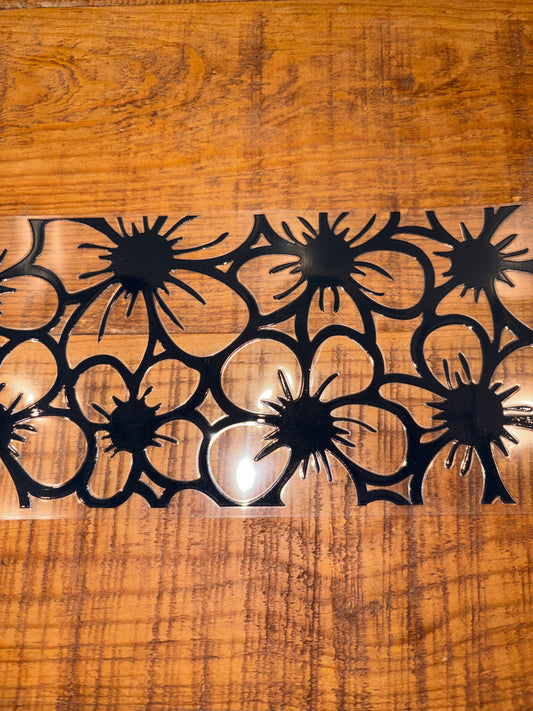 Black flower outline