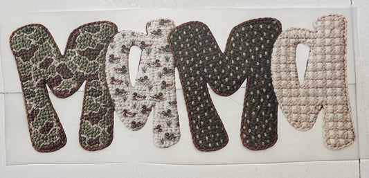 Camo knit mama