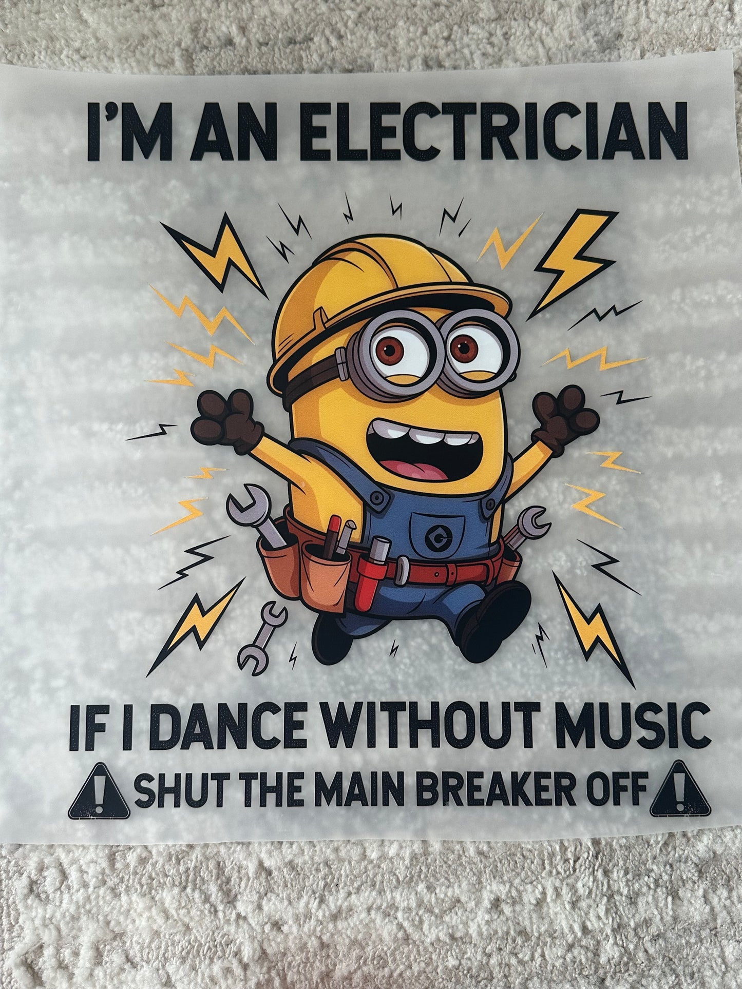 I'm an electrician if I dance that music shut the main breaker off ￼