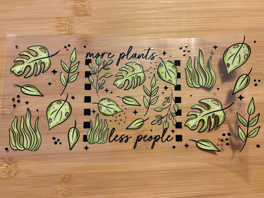 More plants less people ￼