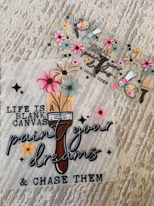 Life is a blank canvas