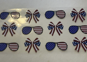 Flag Bows and Sunglasses