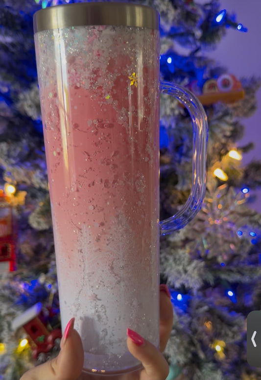 20oz stainless steel pink tree sublimation