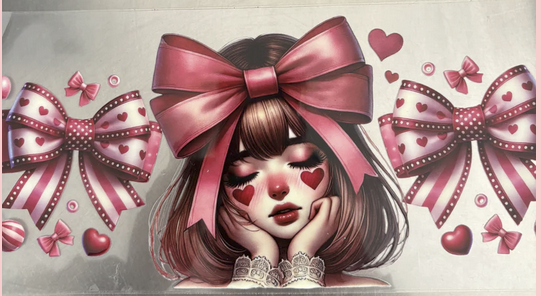 Girl With Red Bows