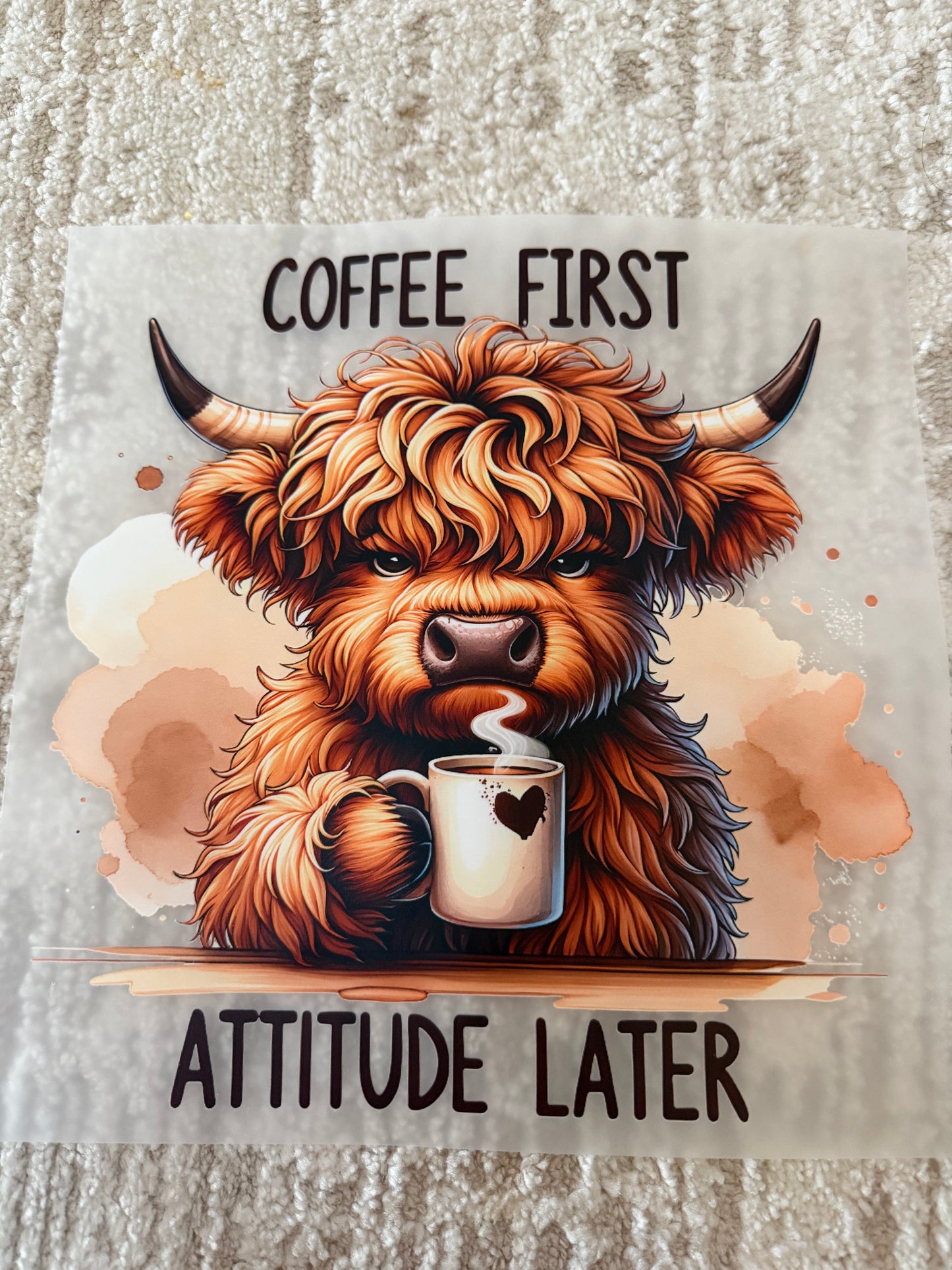 Coffee first, attitude later