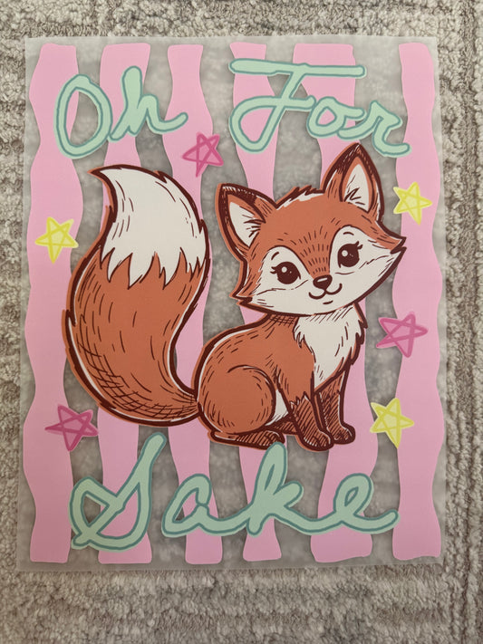 Oh for fox sake