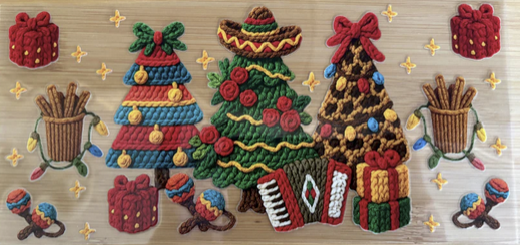 Knit Christmas Trees