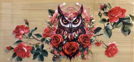 Owl with Flowers