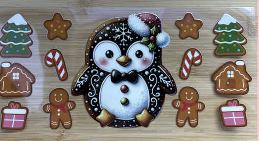 Penguin Christmas Cookie