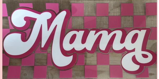 Checkered Pink Mama