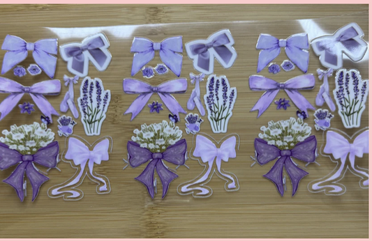 Purple Bows & Flowers