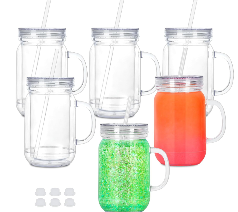 20oz Mason Snowglobe
