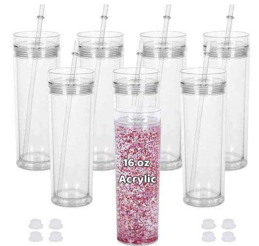 16oz Skinny Snowglobe