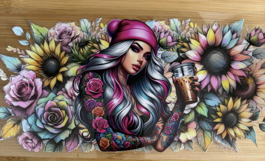 girl with coffee and sunflowers2