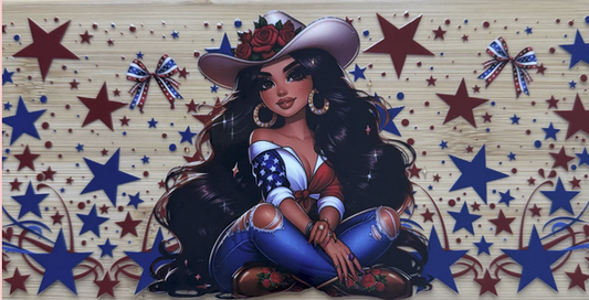 Red White and Blue Cowgirl