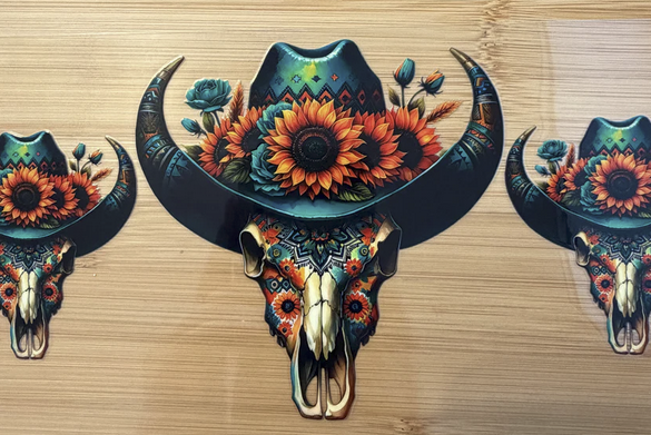Bull Skull with Hat