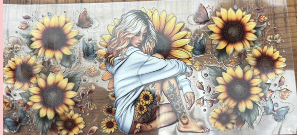 Girl with Yellow Flowers 3