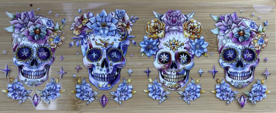Skulls With Flowers 5