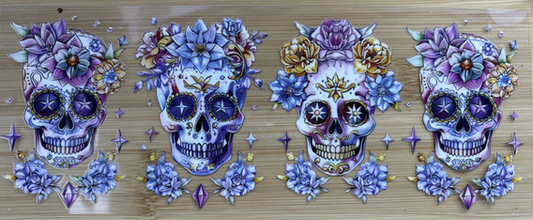 Skulls With Flowers 5