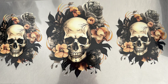 Skulls With Flowers 3