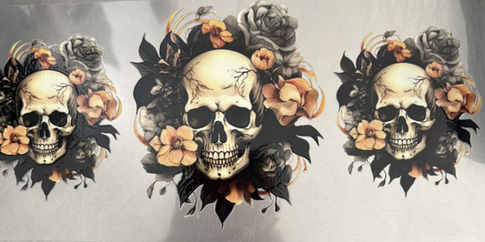Skulls With Flowers 3