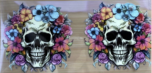 Skulls With Flowers 4