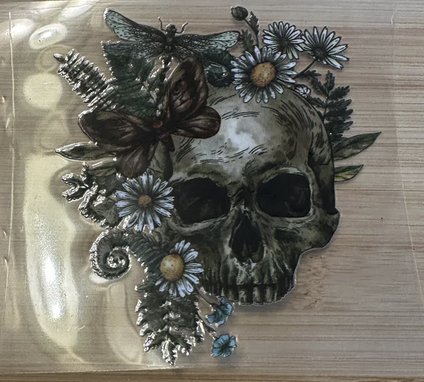 Skull with Flowers 2