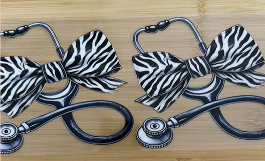 Zebra Bow Stethoscope